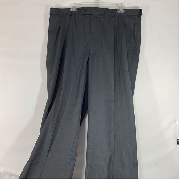 Louis Raphael Men’s Dress Trousers 40X32 Gray - Picture 1 of 8